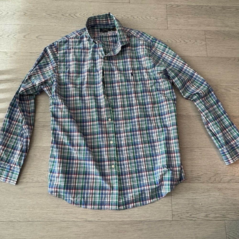 Polo Ralph Lauren plaid Collared Button Down Shirt Size Xxl